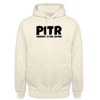 Parent in the room - Unisex Hoodie - Vanille-Milchshake - Vorne - Alina (178cm) & Michal (187cm)