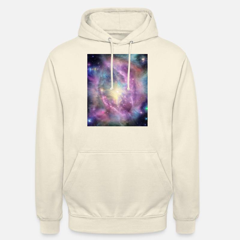 Modèle d’espace Galaxy - Sweat-shirt à capuche unisexe - vanille