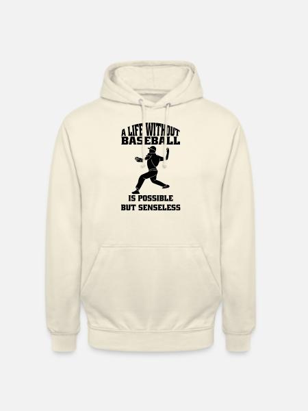Baseball Baseballspieler Baseballteam Baseballer - Unisex Hoodie - Vanille-Milchshake