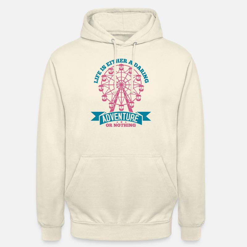 DAS LEBEN IST ENTWEDER EIN GEWAGTES ABENTEUER ODER NICHTS Unisex Hoodie