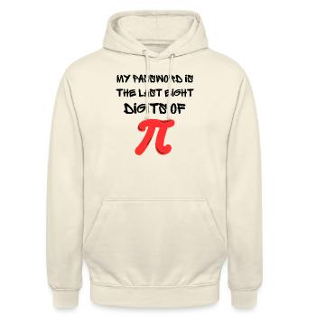 Mein Passwort sind die letzten acht Ziffern von Pi, Mathematik - Unisex Hoodie - Vanille-Milchshake - Vorne - Alina (178cm) & Michal (187cm)