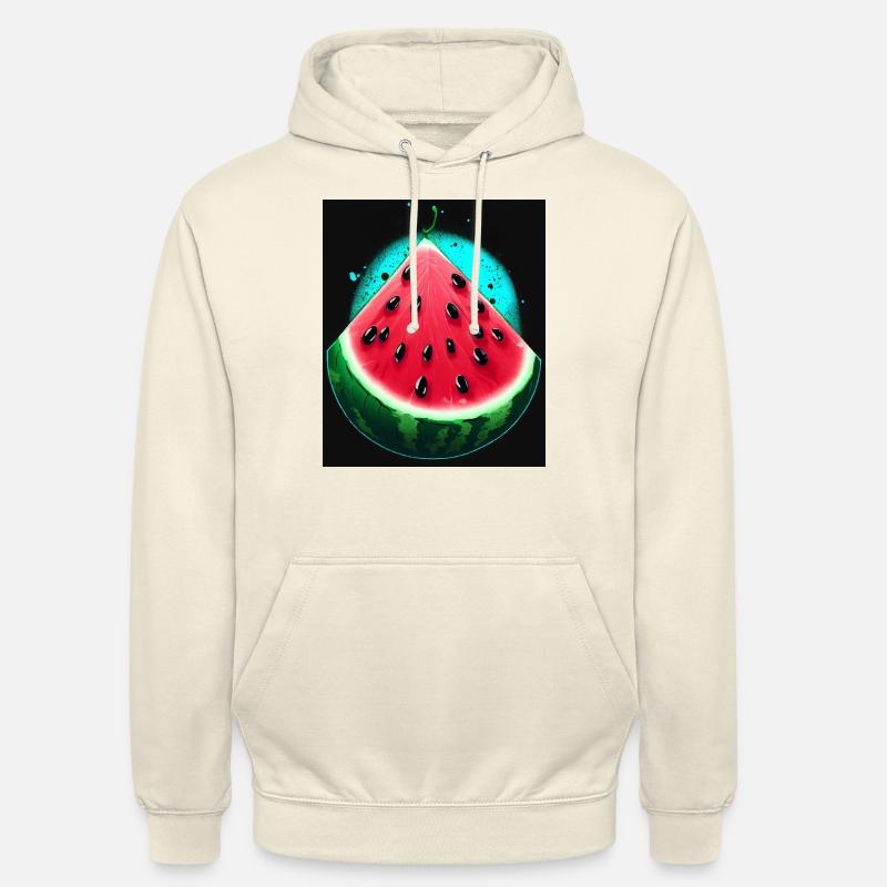 PASTÈQUE - Sweat-shirt à capuche unisexe - vanille