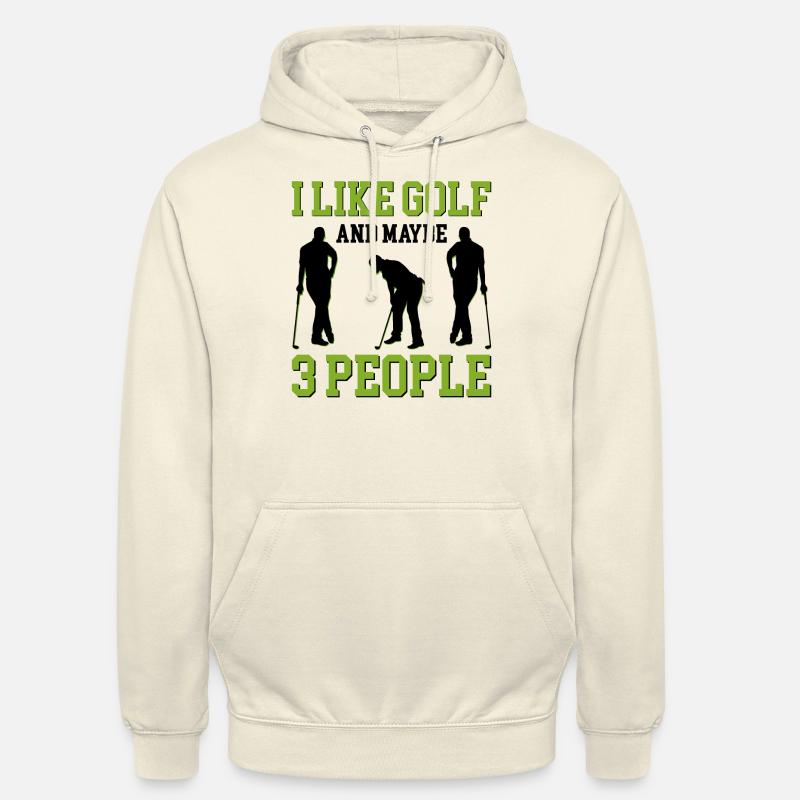 Golf Golfing - Sweat-shirt à capuche unisexe - vanille