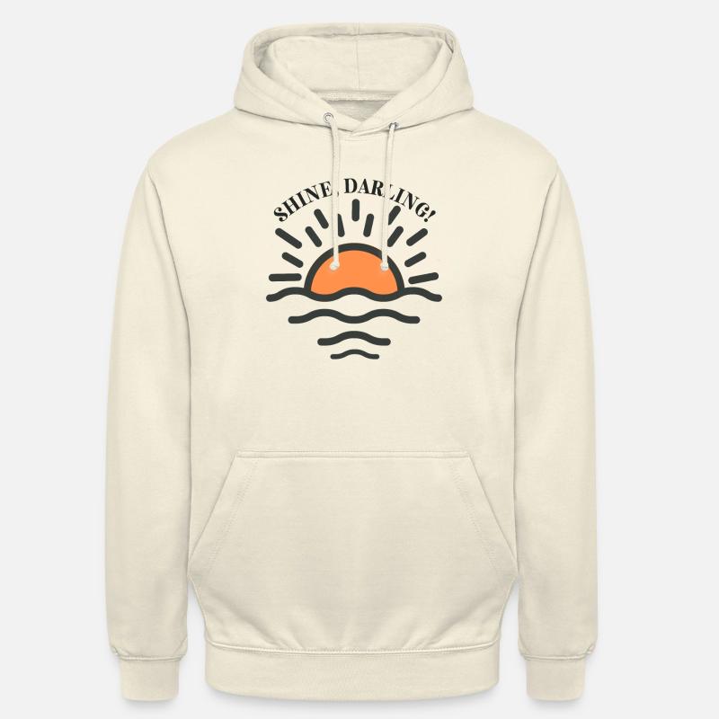 Shine Darling - Sweat-shirt à capuche unisexe - vanille
