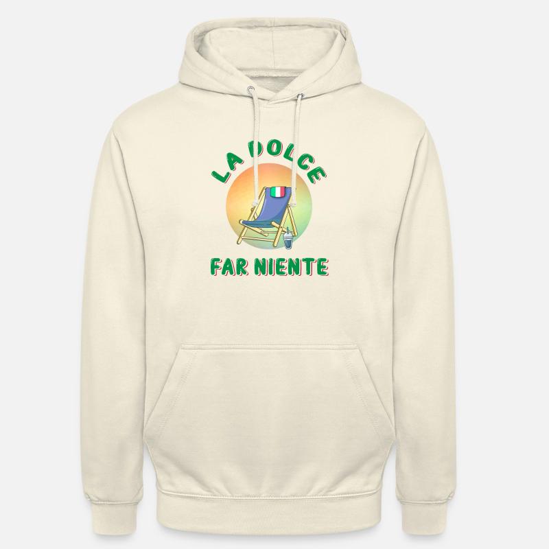 La dolce far niente - Sweat-shirt à capuche unisexe - vanille