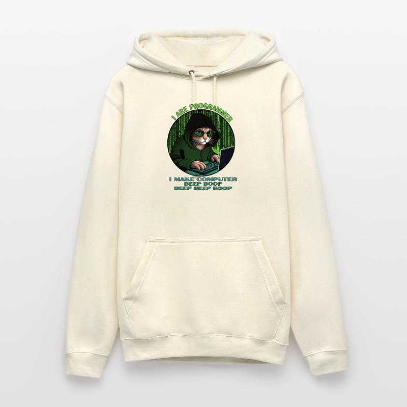 Je suis programmeur, vert, programmateur chat Sweat-shirt à capuche unisexe