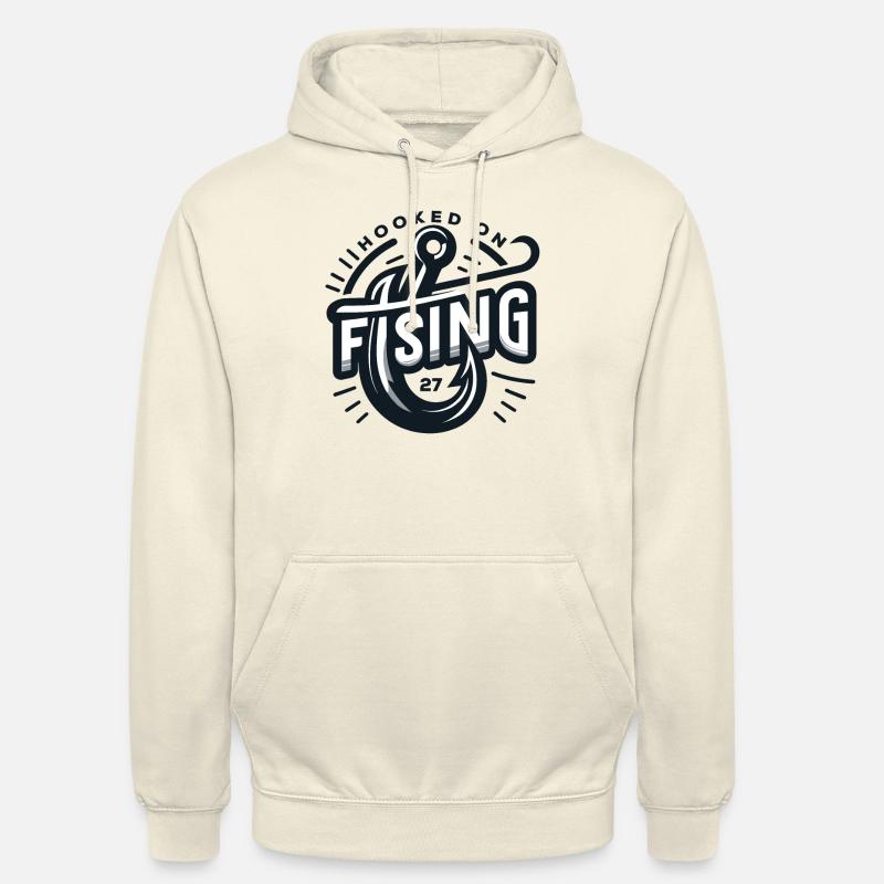 Le rêve d’un pêcheur élégant accroché au graphique de pêche - Sweat-shirt à capuche unisexe - vanille