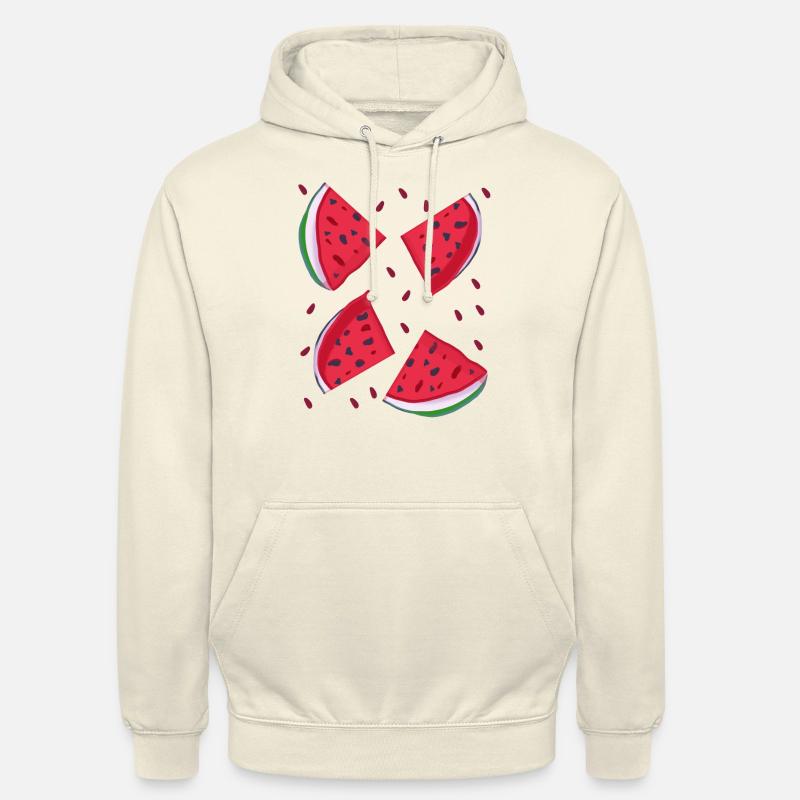 Quartier de la pastèque - Sweat-shirt à capuche unisexe - vanille