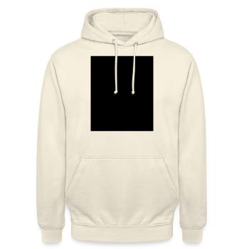 BLACK Bar Noir Censuré - Sweat-shirt à capuche unisexe - vanille - Devant - Alina (178cm) & Michal (187cm)