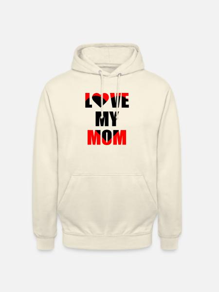 Amour ma maman - Sweat-shirt à capuche unisexe - vanille