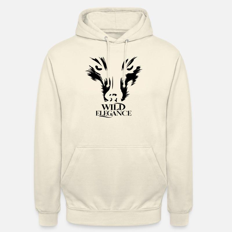 UNE ÉLÉGANCE SAUVAGE - Sweat-shirt à capuche unisexe - vanille