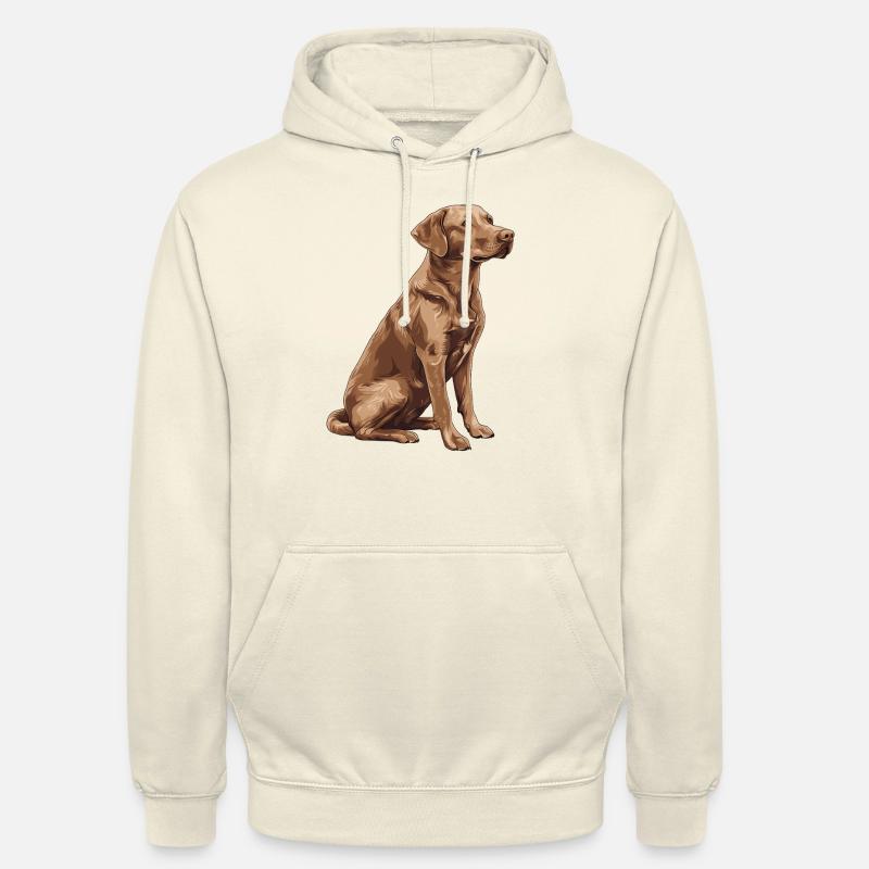 Labrador brun - Sweat-shirt à capuche unisexe - vanille