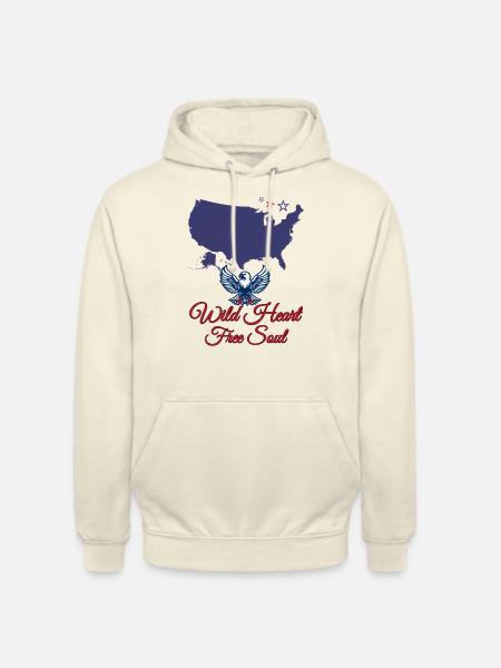 libre d’Amérique - Sweat-shirt à capuche unisexe - vanille