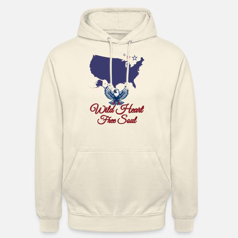 Der freie Geist Amerikas - Unisex Hoodie - Vanille-Milchshake