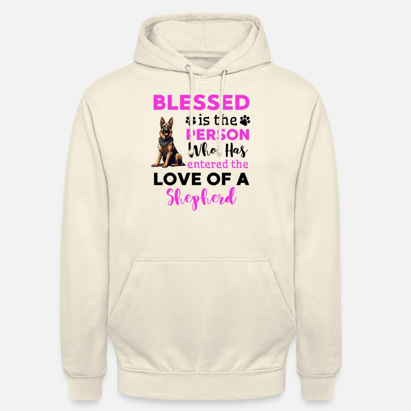 Lustiger Deutscher Schäferhund Spruch - Unisex Hoodie - Vanille-Milchshake