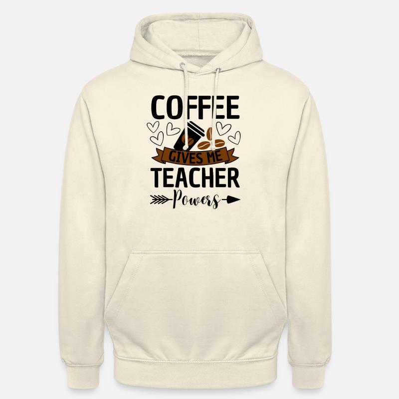 Lustiger Lehrer Spruch mit Kaffee - Unisex Hoodie - Vanille-Milchshake