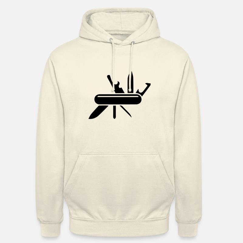 Canif - Sweat-shirt à capuche unisexe - vanille