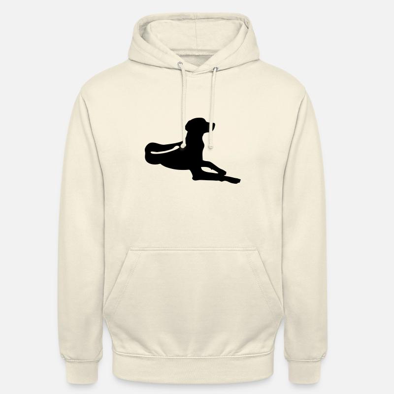 Rhodesian Ridgeback - liegend - Unisex Hoodie - Vanille-Milchshake