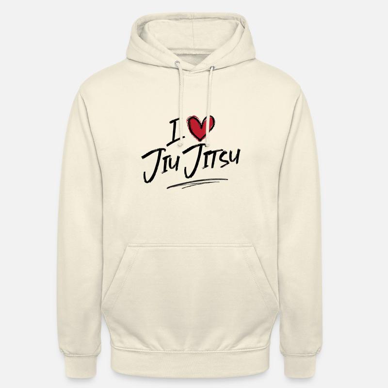 J’adore le Jiu Jitsu - Sweat-shirt à capuche unisexe - vanille