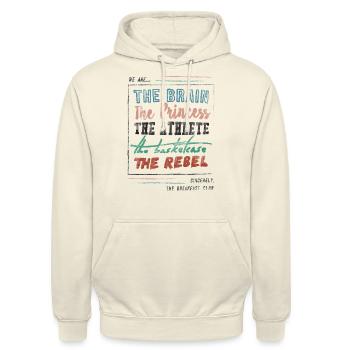 The Breakfast Club Wir Sind… - Unisex Hoodie - Vanille-Milchshake - Vorne - Alina (178cm) & Michal (187cm)