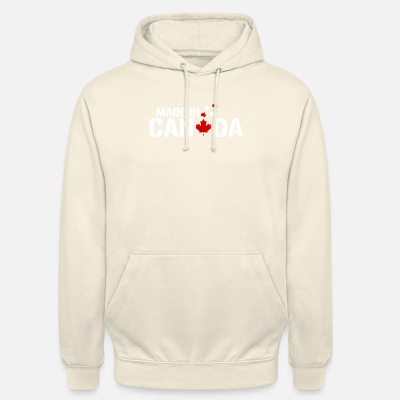 Design MADE IN CANADA - Sweat-shirt à capuche unisexe - vanille