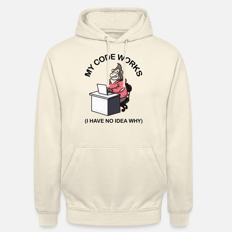 My code works (I have no idea why) - Sweat-shirt à capuche unisexe - vanille