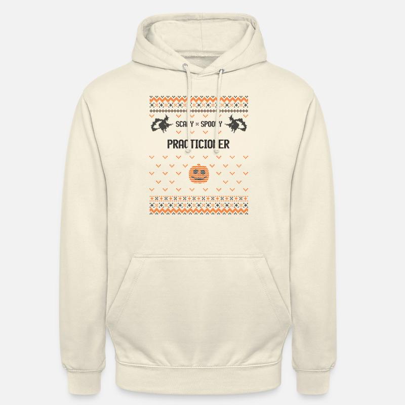 Praticien effrayant et effrayant - Sweat-shirt à capuche unisexe - vanille