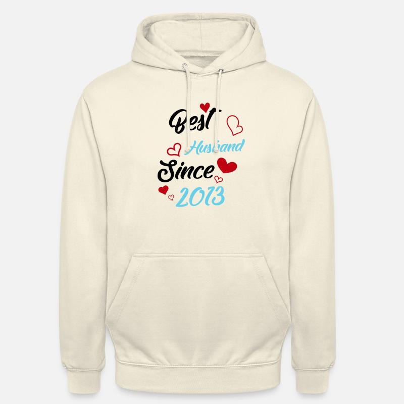 Bester Ehemann seit 2013 Hochzeit - Unisex Hoodie - Vanille-Milchshake