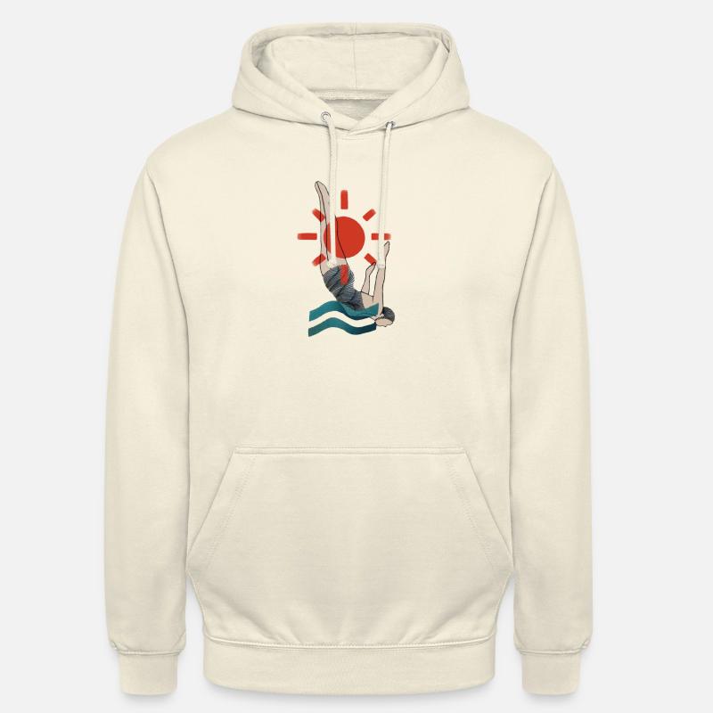 Plunge - Sweat-shirt à capuche unisexe - vanille