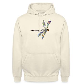 Libelle - Unisex Hoodie - Vanille-Milchshake - Vorne - Alina (178cm) & Michal (187cm)