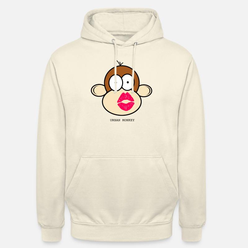 Baiser - Sweat-shirt à capuche unisexe - vanille