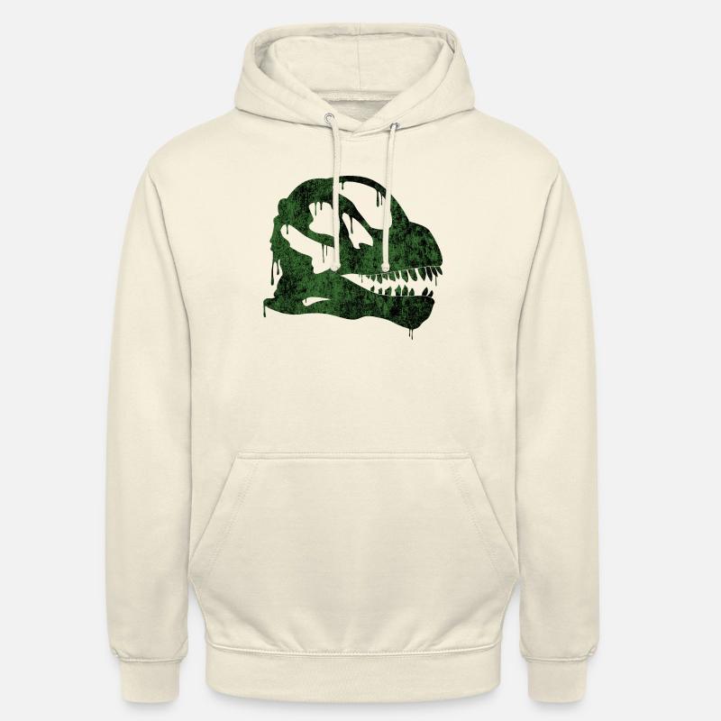 crâne Camarasaurus vert - Sweat-shirt à capuche unisexe - vanille