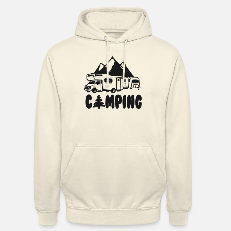 camping - camping life - Sweat-shirt à capuche unisexe - vanille