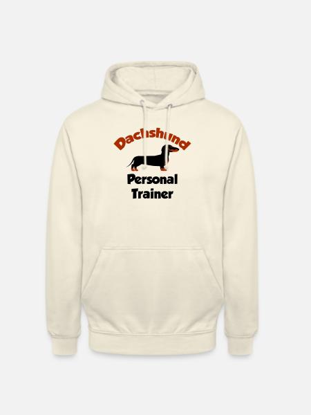 Dachshund - Personal Trainer - Unisex Hoodie - vanilla
