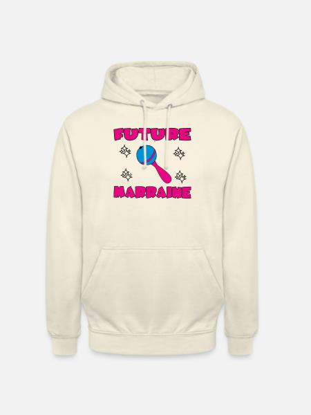 FUTURE MARRAINE - Sweat-shirt à capuche unisexe - vanille