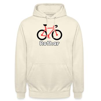 Rothar - Bicycle - Unisex Hoodie - vanilla - Front - Alina (178cm) & Michal (187cm)