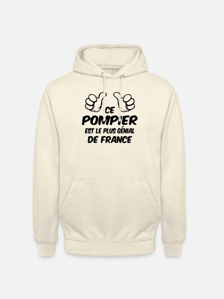 MEILLEUR POMPIER - Sweat-shirt à capuche unisexe - vanille