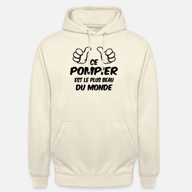 MEILLEUR POMPIER - Sweat-shirt à capuche unisexe - vanille