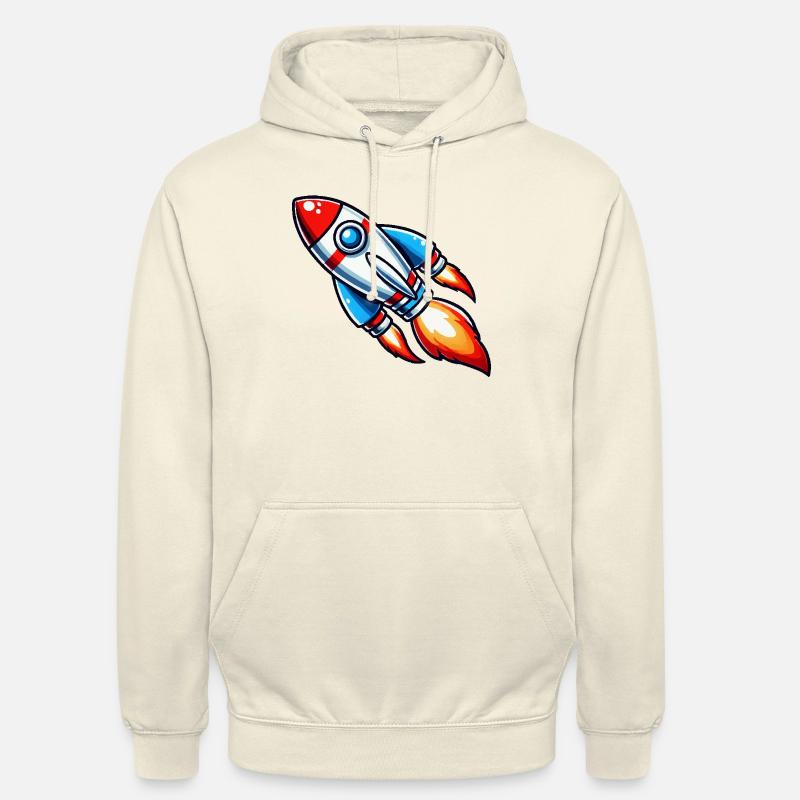fusée - Sweat-shirt à capuche unisexe - vanille