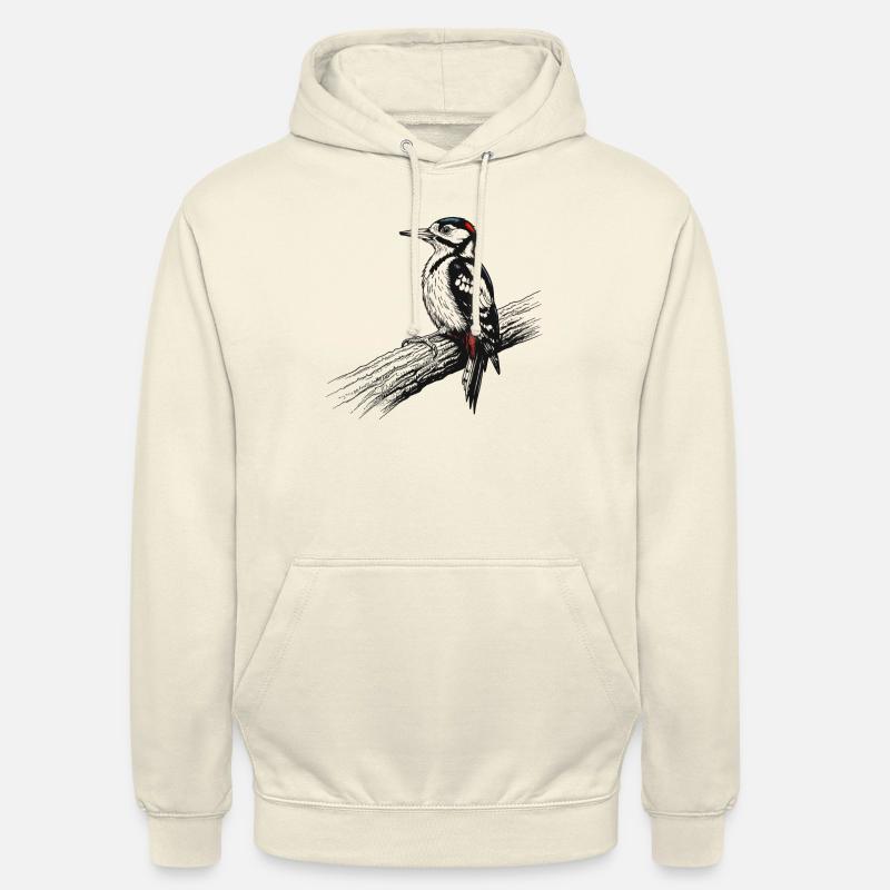 Pic épeiche - Sweat-shirt à capuche unisexe - vanille