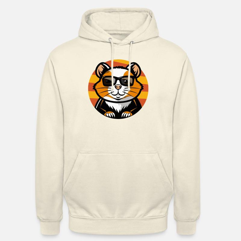 Hamster Bande dessinée cool - Sweat-shirt à capuche unisexe - vanille