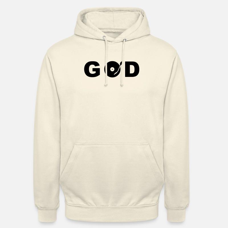 god is a dj - Sweat-shirt à capuche unisexe - vanille