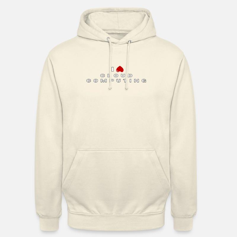 Je déteste le Cloud computing - Sweat-shirt à capuche unisexe - vanille