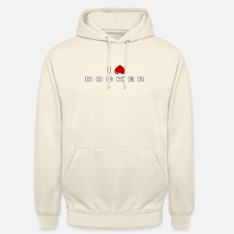 Ich hasse Docker - Unisex Hoodie - Vanille-Milchshake