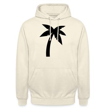 Palme - Sweat-shirt à capuche unisexe - vanille - Devant - Alina (178cm) & Michal (187cm)