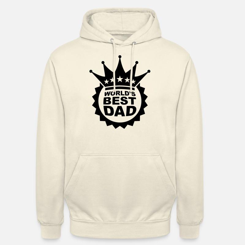 Worlds Best Dad Logo - Sweat-shirt à capuche unisexe - vanille
