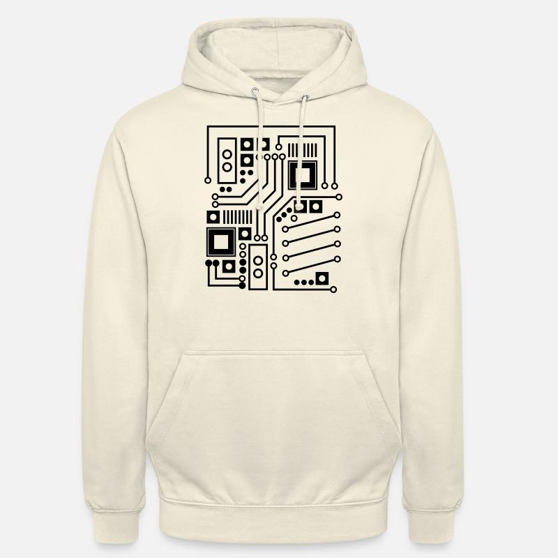 Circuit Board Circuit Board CPU Computer Shirt Gift - Unisex Hoodie - vanilla