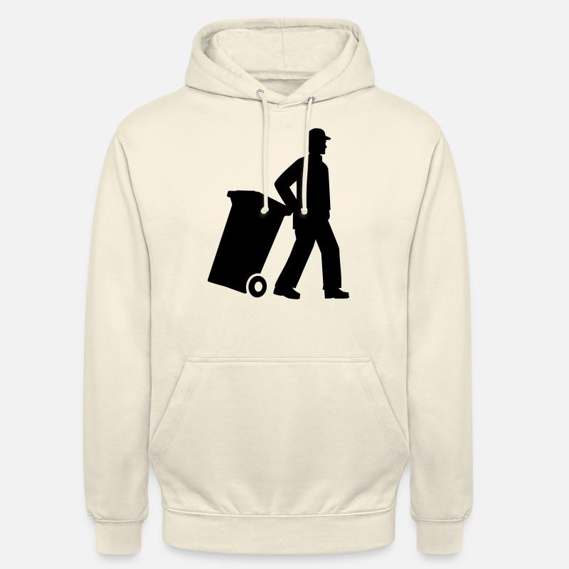 Éboueur - Sweat-shirt à capuche unisexe - vanille