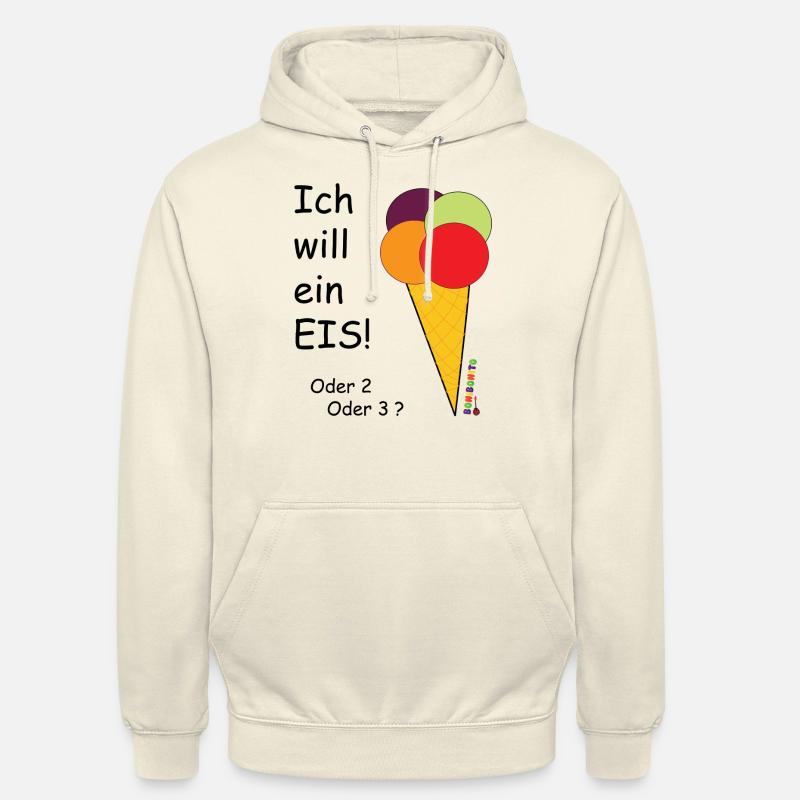 ich will ein eis Unisex Hoodie