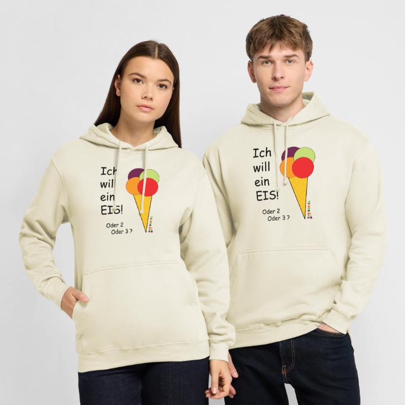 ich will ein eis Unisex Hoodie